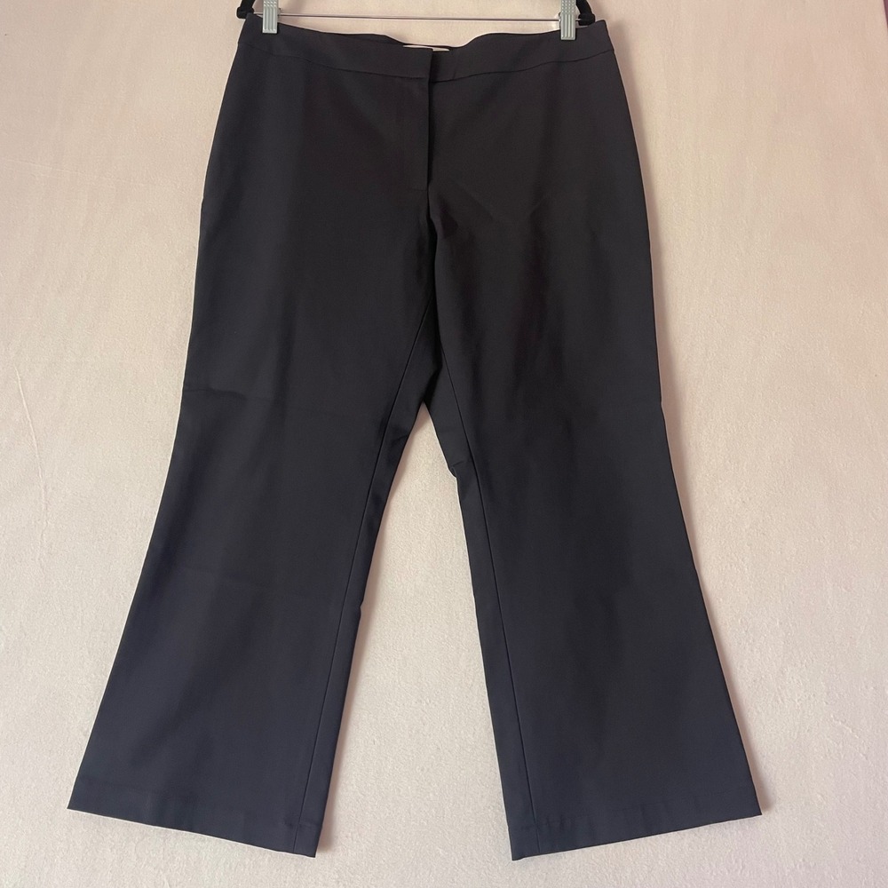 Lafayette‎ 148 Blk Straight Leg Professional Workwear Trousers Pants Women Sz 16